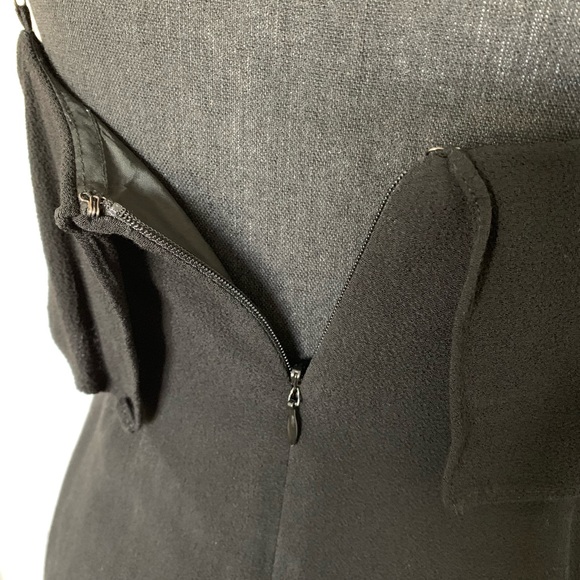 🌹 J.Crew (4) Chiffon Fabric Black Mini Dress - Picture 5 of 8